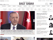 Tablet Screenshot of dailysabah.com